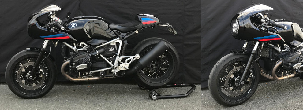 BMW R NineT Racer Black Bootlegger
